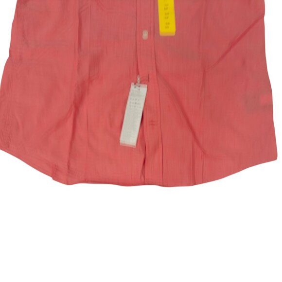 Tommy Hilfiger Shirt Mens Small Pink Short Sleeve Classic Fit Button Down Pocket - Picture 3 of 6